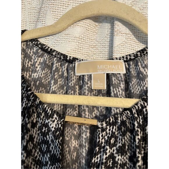 Michael Kors Long Sleeve Blouse Size Large - Picture 3 of 6